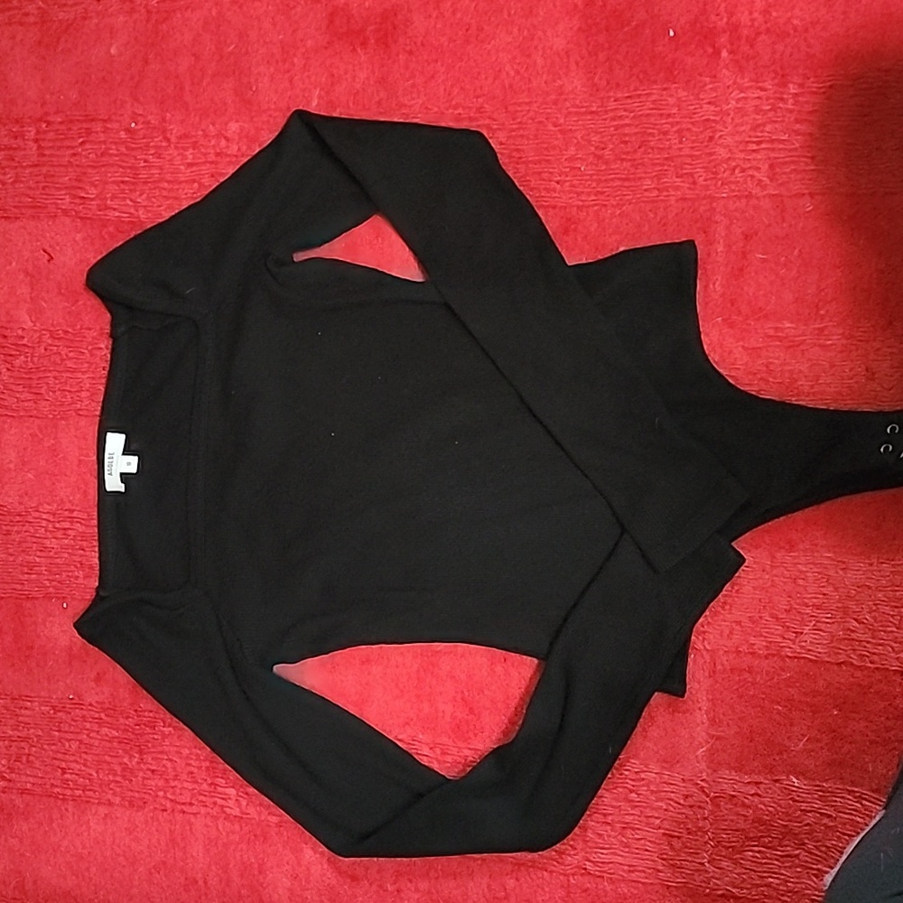 Agolde Square Neck Bodysuit Long Sleeved - Picture 3 of 5